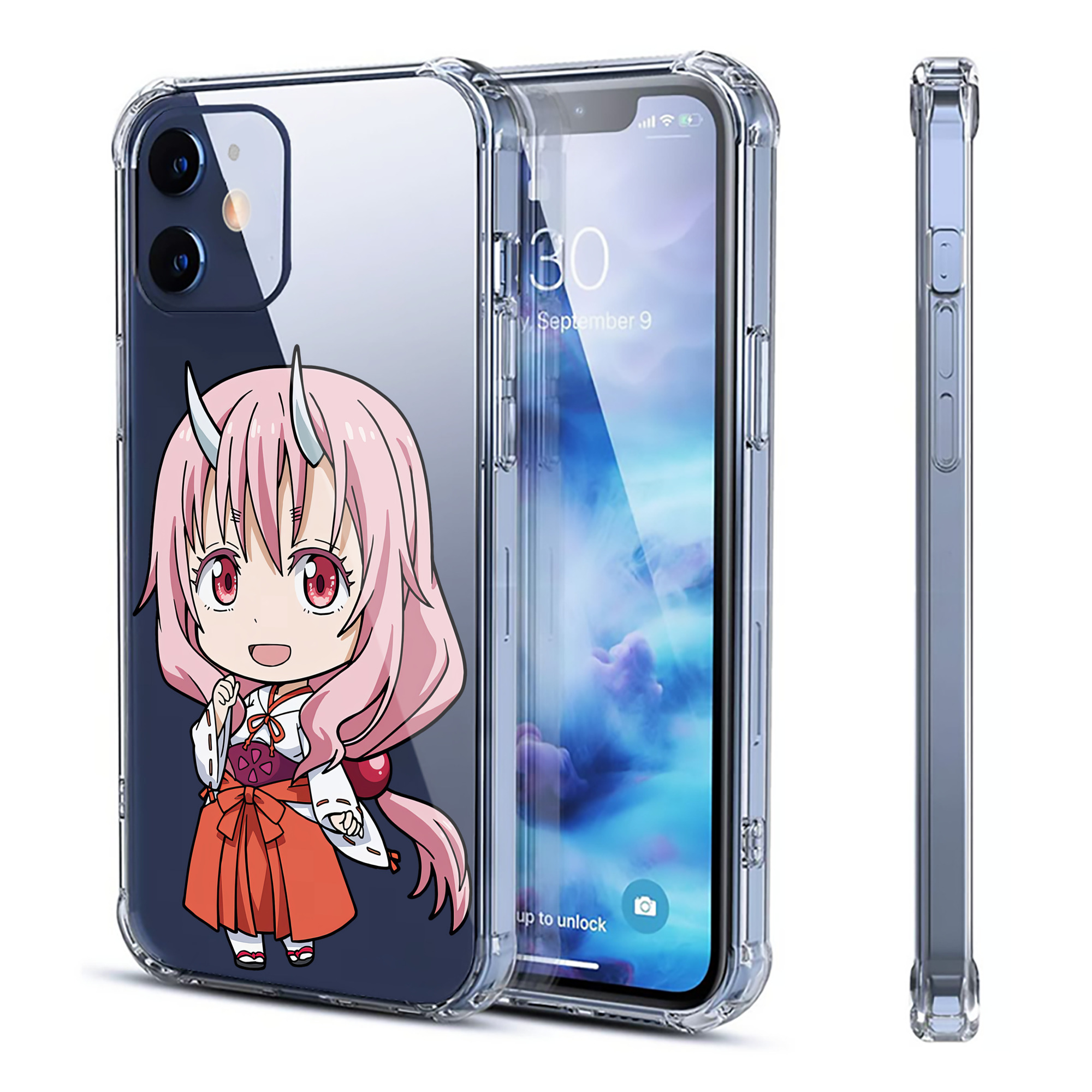 （画像用） 転スラ Regarding Reincarnated to Slime 【iPhone 12シリーズ対応】透明スマホケース（クリアソフトケース）